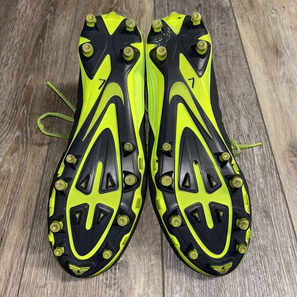 Nike Huarache 4 Gray Green Football Lacrosse Cleats 616296-007 Men’s US Size 10 - Picture 10 of 11